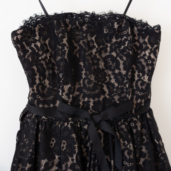 Roberto Rodriguez for Neiman Marcus Black lace mini dress Size: 6 - Picture 4 of 7